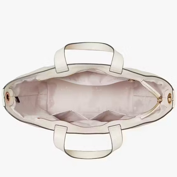 Kate Spade Rosie Shearling Satchel | Handbag Crossbody Strap Tote Purse - Picture 3 of 4